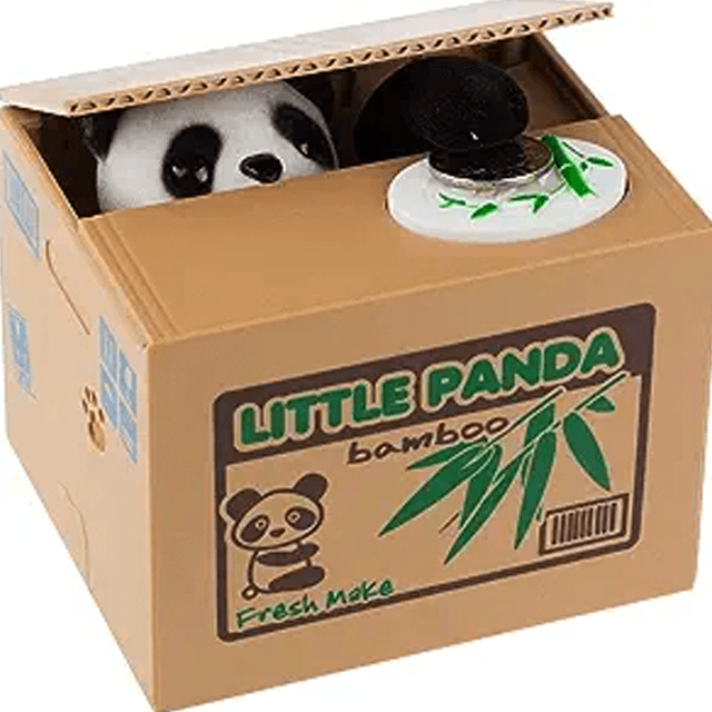 Panda pour économiser de l'argent, banque d'argent, banque de pièces