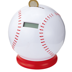 Cadeau de banque de pièces sur le thème des sports de baseball pour les enfants