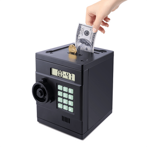 Conception personnalisée automatique billet de banque rouleau banque d'argent électronique coffre-fort ATM tirelire banque de pièces pour les enfants