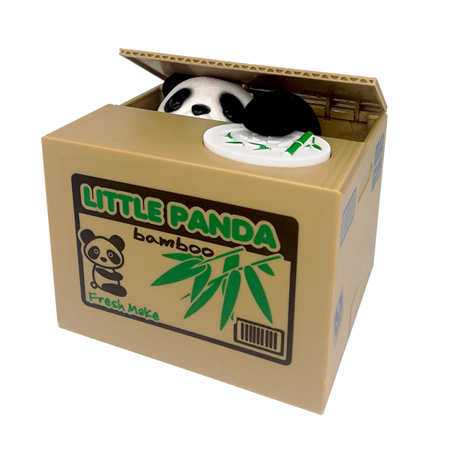 Panda pour économiser de l'argent, banque d'argent, banque de pièces