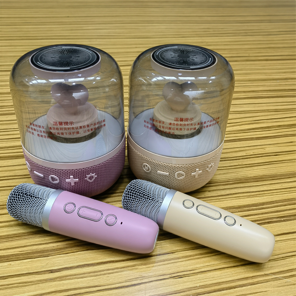 Mini les haut-parleurs Bluetooth de la machine de karaoké avec appareil microphone pour les jouets pour enfants