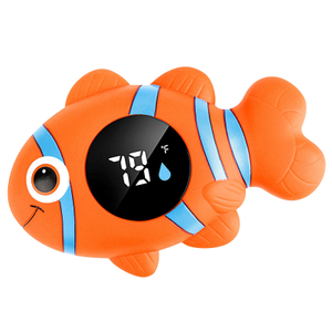 Thermomètre pour bébé de la précision de la précision de poisson clown avec des avertissements de température