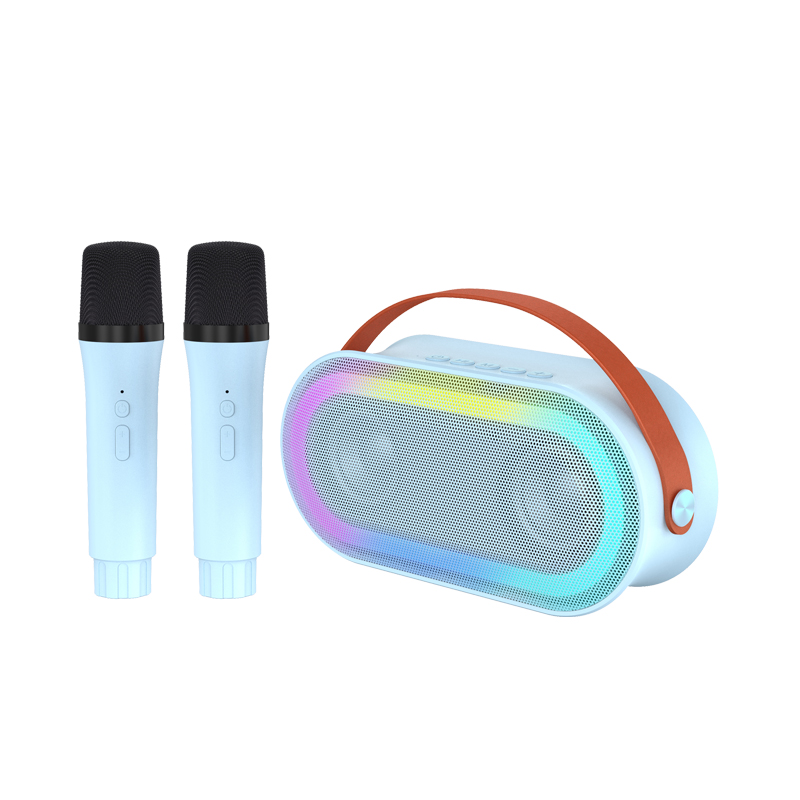 Mini machine de karaoké pour enfants, Karafun Premium avec des milliers de chansons, haut-parleur Bluetooth portable avec 2 microphones sans fil, cadeaux d'anniversaire pour filles de 3 à 12 ans et adultes, jouets pour tout-petits