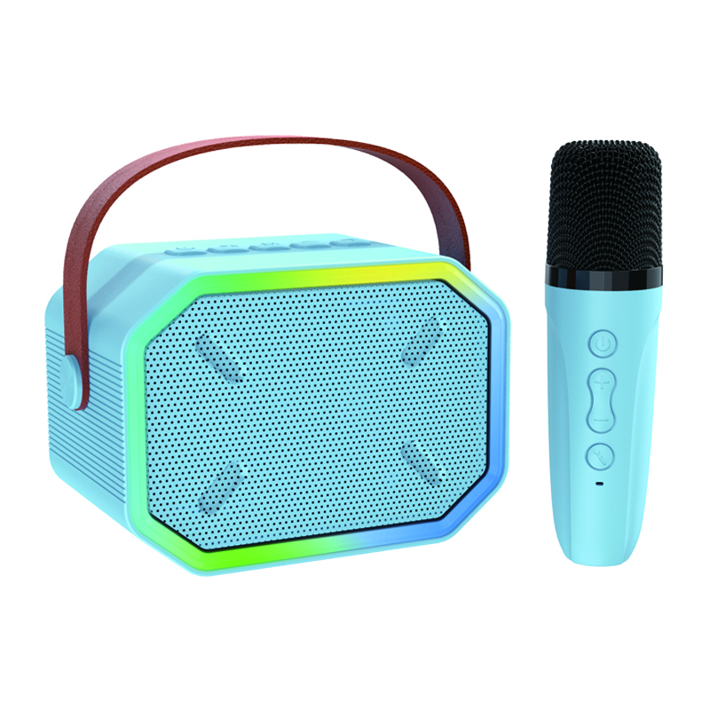 Haut-parleur Bluetooth portable avec 2 microphones sans fil, jouets cadeaux d'anniversaire pour filles âgées de 4, 5, 6, 7, 8,9, 10, 11, 12 ans et plus 