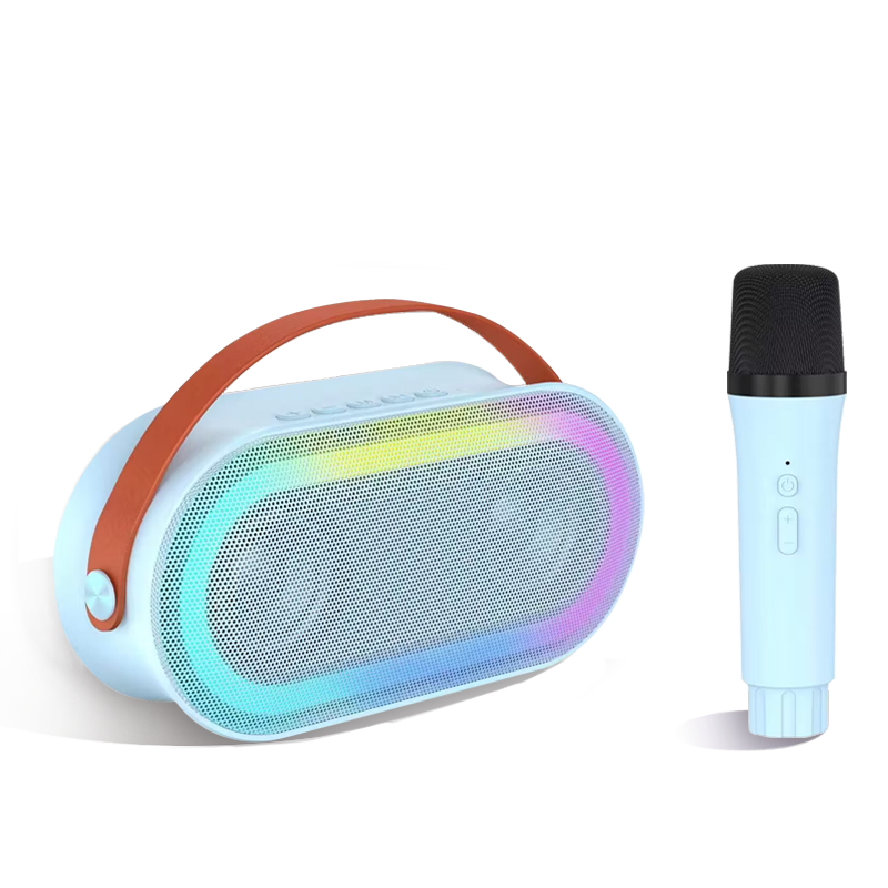 Mini machine de karaoké pour enfants, Karafun Premium avec des milliers de chansons, haut-parleur Bluetooth portable avec 2 microphones sans fil, cadeaux d'anniversaire pour filles de 3 à 12 ans et adultes, jouets pour tout-petits