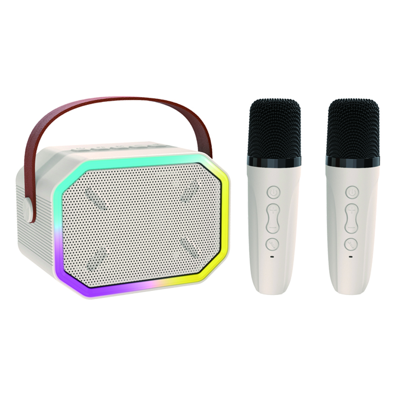 Haut-parleur Bluetooth portable avec 2 microphones sans fil, jouets cadeaux d'anniversaire pour filles âgées de 4, 5, 6, 7, 8,9, 10, 11, 12 ans et plus 