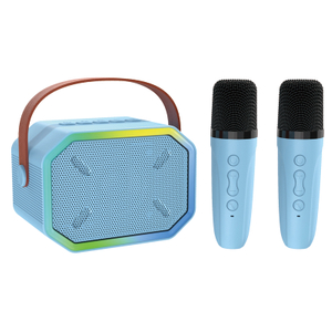 Haut-parleur Bluetooth portable avec 2 microphones sans fil, jouets cadeaux d'anniversaire pour filles âgées de 4, 5, 6, 7, 8,9, 10, 11, 12 ans et plus 